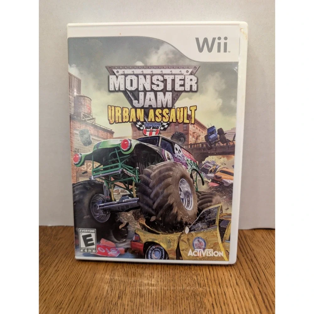 Wii Games: Monster Jam Urban Assault And Monster 4x4 Stunt Racer, Untested